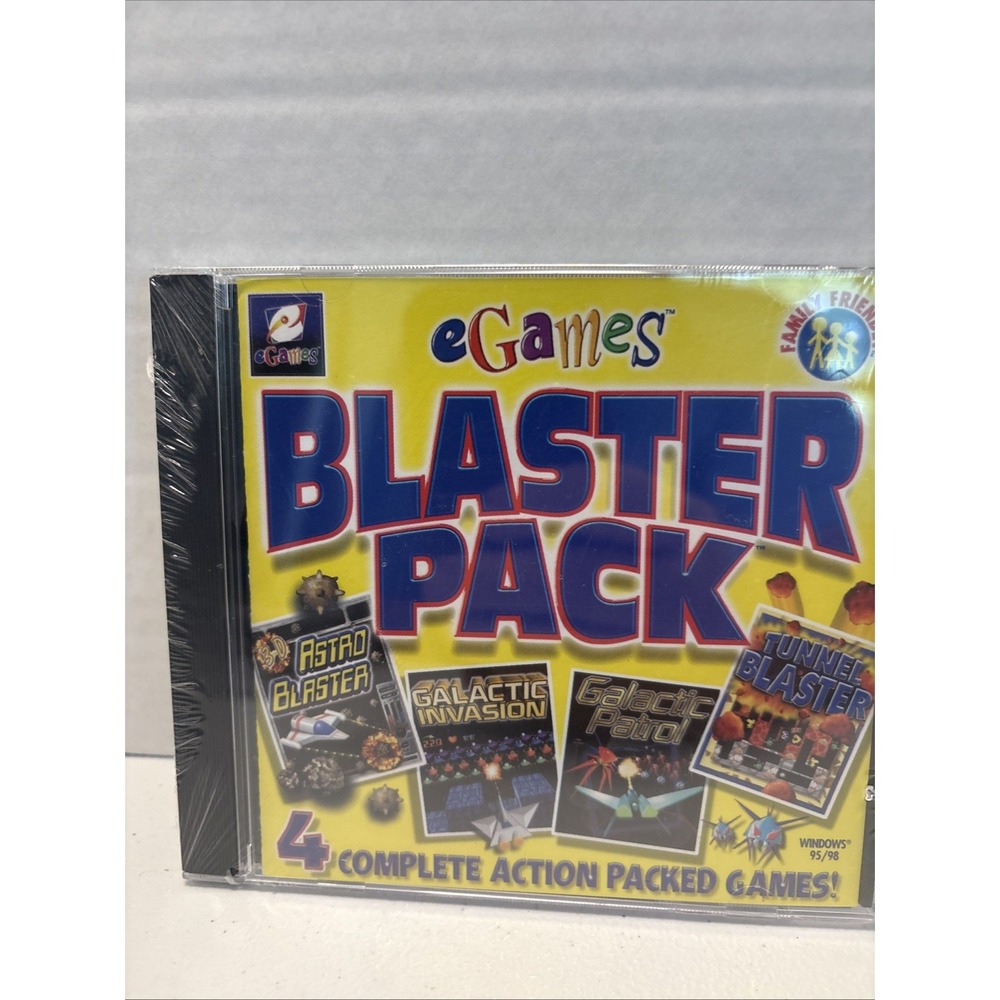 New Sealed Blaster Pack PC Game PC - 4 Action Packed Games - E Games 2000